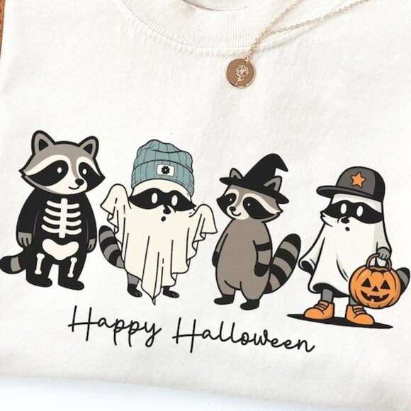 Halloween Ghost Shirt Fall Shirt Pumpkin Costume Shirt - Picture 2 of 4